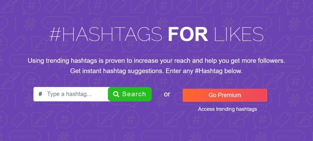 Hashtags for likes