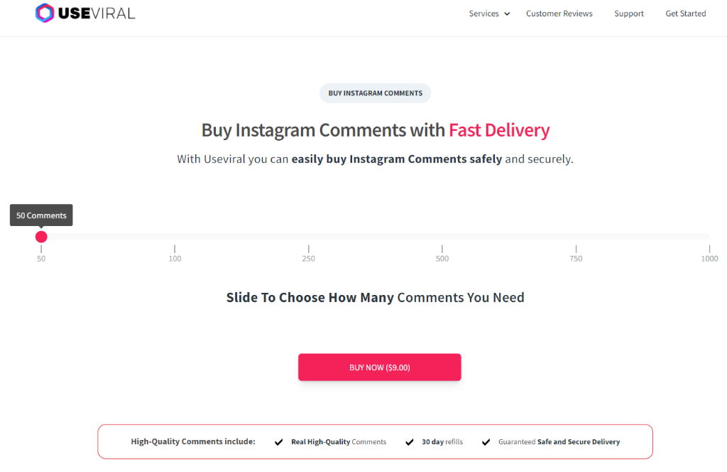 UseViral Buy Instagram Comments